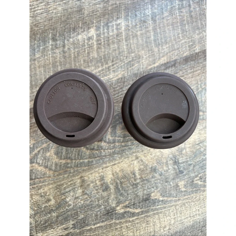 Hershey's Galerie Ceramic Travel Tumbler Coffee Cups Silicone Koozee Lid Reese's